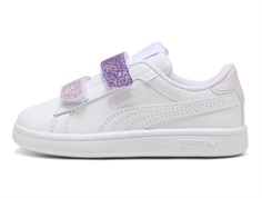 Puma Smash sneaker hvid/lavendel glimmer